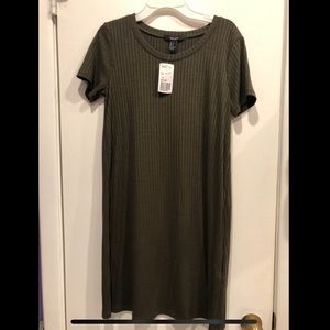 Green t-shirt dress